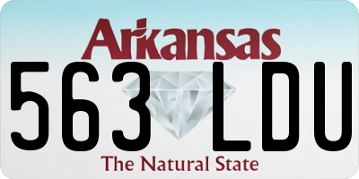 AR license plate 563LDU
