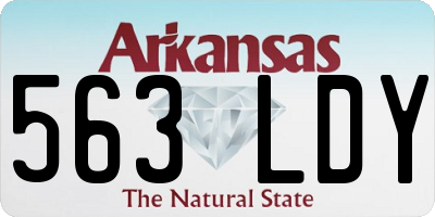 AR license plate 563LDY