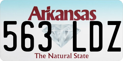 AR license plate 563LDZ