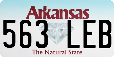 AR license plate 563LEB
