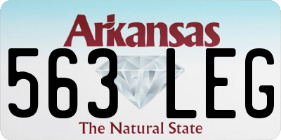 AR license plate 563LEG