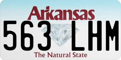 AR license plate 563LHM