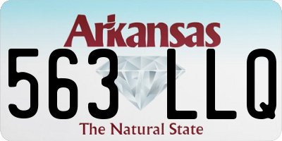AR license plate 563LLQ
