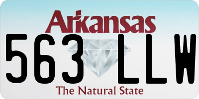 AR license plate 563LLW