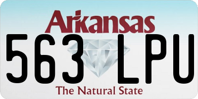 AR license plate 563LPU