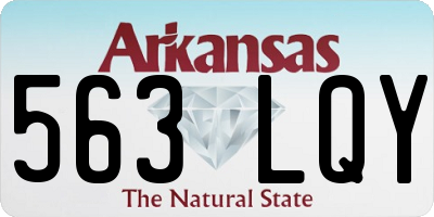 AR license plate 563LQY