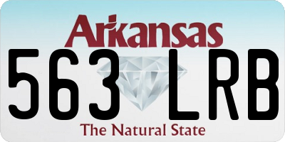 AR license plate 563LRB