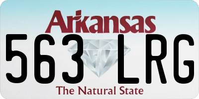 AR license plate 563LRG