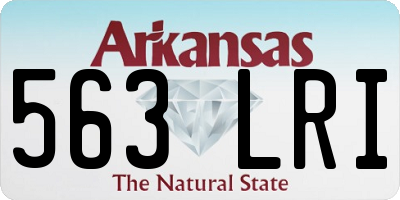 AR license plate 563LRI