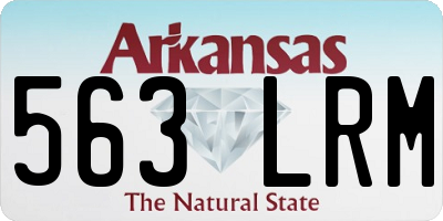 AR license plate 563LRM