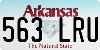 AR license plate 563LRU