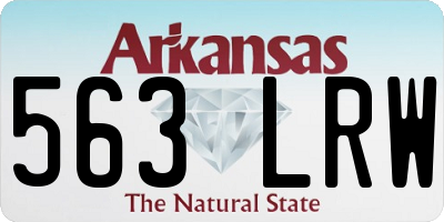 AR license plate 563LRW