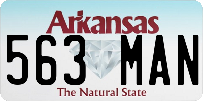 AR license plate 563MAN