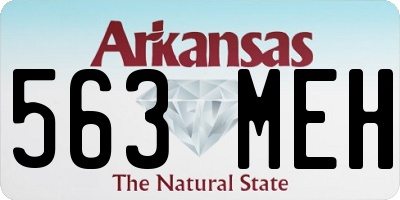 AR license plate 563MEH
