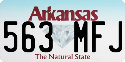AR license plate 563MFJ