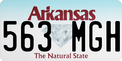 AR license plate 563MGH