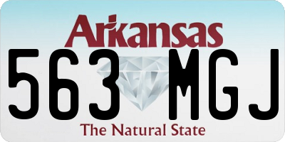 AR license plate 563MGJ