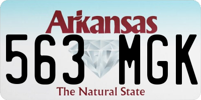 AR license plate 563MGK