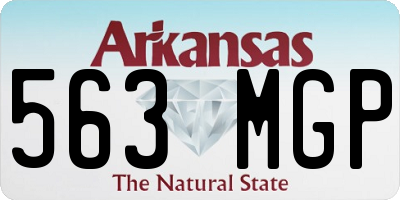 AR license plate 563MGP