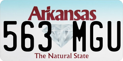 AR license plate 563MGU