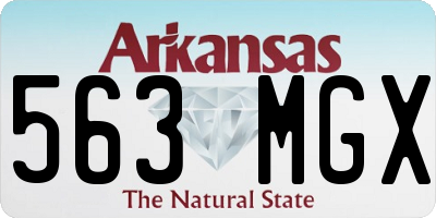 AR license plate 563MGX