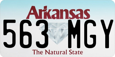 AR license plate 563MGY