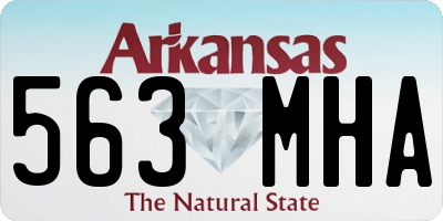 AR license plate 563MHA