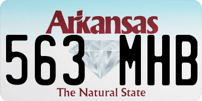 AR license plate 563MHB