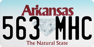 AR license plate 563MHC