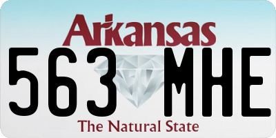 AR license plate 563MHE