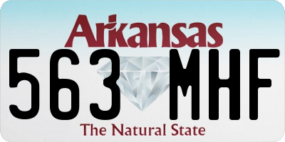 AR license plate 563MHF