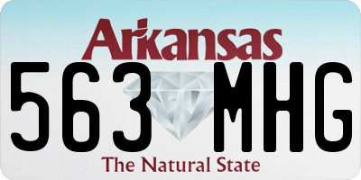 AR license plate 563MHG