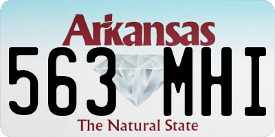 AR license plate 563MHI