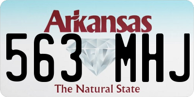 AR license plate 563MHJ