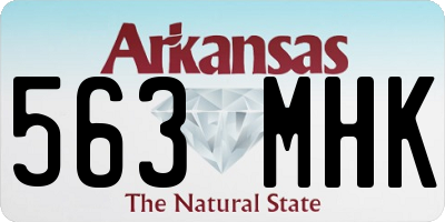 AR license plate 563MHK