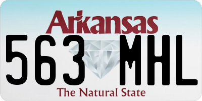 AR license plate 563MHL