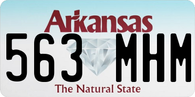 AR license plate 563MHM