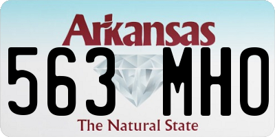 AR license plate 563MHO