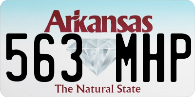 AR license plate 563MHP