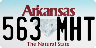 AR license plate 563MHT