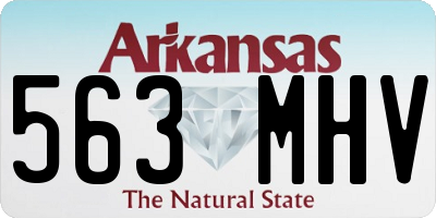 AR license plate 563MHV