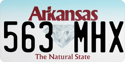 AR license plate 563MHX