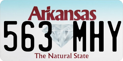 AR license plate 563MHY
