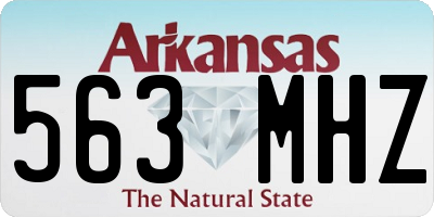 AR license plate 563MHZ