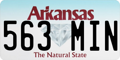 AR license plate 563MIN