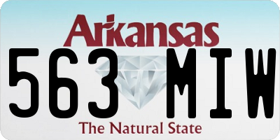 AR license plate 563MIW