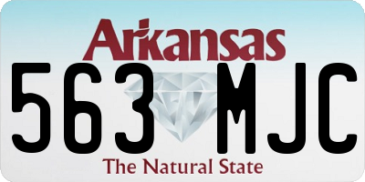 AR license plate 563MJC