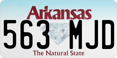 AR license plate 563MJD