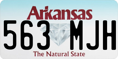 AR license plate 563MJH