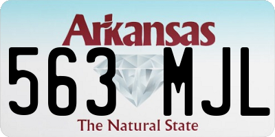 AR license plate 563MJL